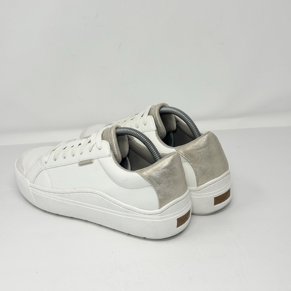 Dr Scholl's Women's Time Off Sneaker Size 9.5M White Gold Faux Leather - Picture 7 of 13